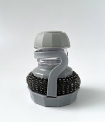 Kitchen Cleaning Brush Pot Dish Brush With Washing Up Liquid Soap Dispenser 2 In