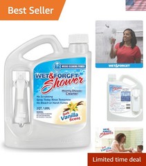 No Scrub Shower Cleaner 64 Fl Oz – Cleans Soap Scum & Grime, Easy Application
