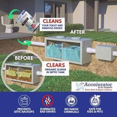 Drain Field Cleaner Tablets by Dr Pooper Clears Septic Tanks Drain Fields Tough