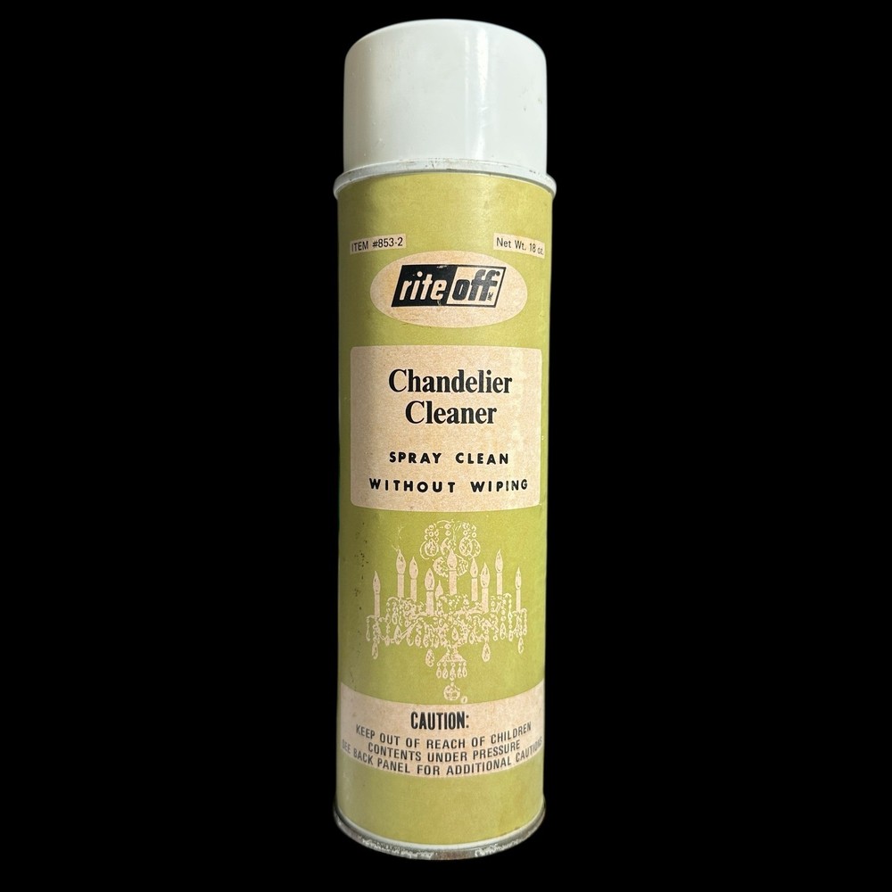 Rite Off Chandelier Cleaner Spray Can Item 8532 Net Wt 18 Oz Vintage