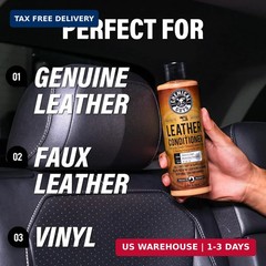 Chemical Guys Leather Cleaner and Conditioner Kit – 2 Bottles (4 oz Each), Car C
