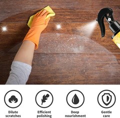 1/2x Furniture Beeswax Spray Natural Multi-Purpose Wood Floor Cleaner and Polish