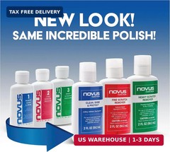NOVUS-PK1-2 | Plastic Clean & Shine #1, Fine Scratch Remover #2, Heavy Scratch R