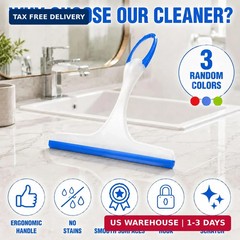 Shower Squeegee for Glass Doors, 3pcs Bathroom Squeegee for Shower Cleaner Squee