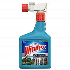 Windex Outdoor Glass & Patio Cleaner, 32 Fl. Oz., Connects to Hose End
