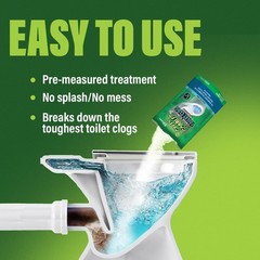 Green Gobbler POWDER PLUNGER Toilet Bowl Clog Remover – 2 Pack Net WT 16.5 oz