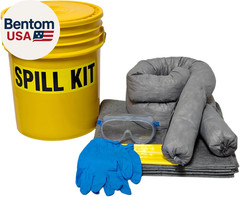 Original Bucket Spill Kit – Universal Absorbents & 5-Gallon Yellow Bucket – Spil