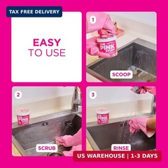 Stardrops- The Pink Stuff Miracle Cleaning Paste – SQeeZY Scrubber Sponge Bundle