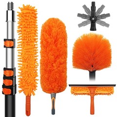 32 Foot High Dusters Kit for Cleaning with 5.6-24 Foot Heavy Duty Extension P…