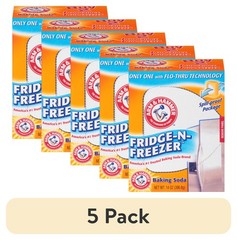 (5 pack) ARM & HAMMER Baking Soda Fridge-n-Freezer Odor Absorber, 14 oz Box