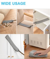 Upgraded Under Appliance Cleaning Gadgets, Microfiber Gap Duster, Skinny Flat…