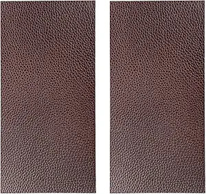 2 PCS Leather Repair Patch Tape, 4 x 8 Inch PU Vinyl Repair Color: Dark Brown