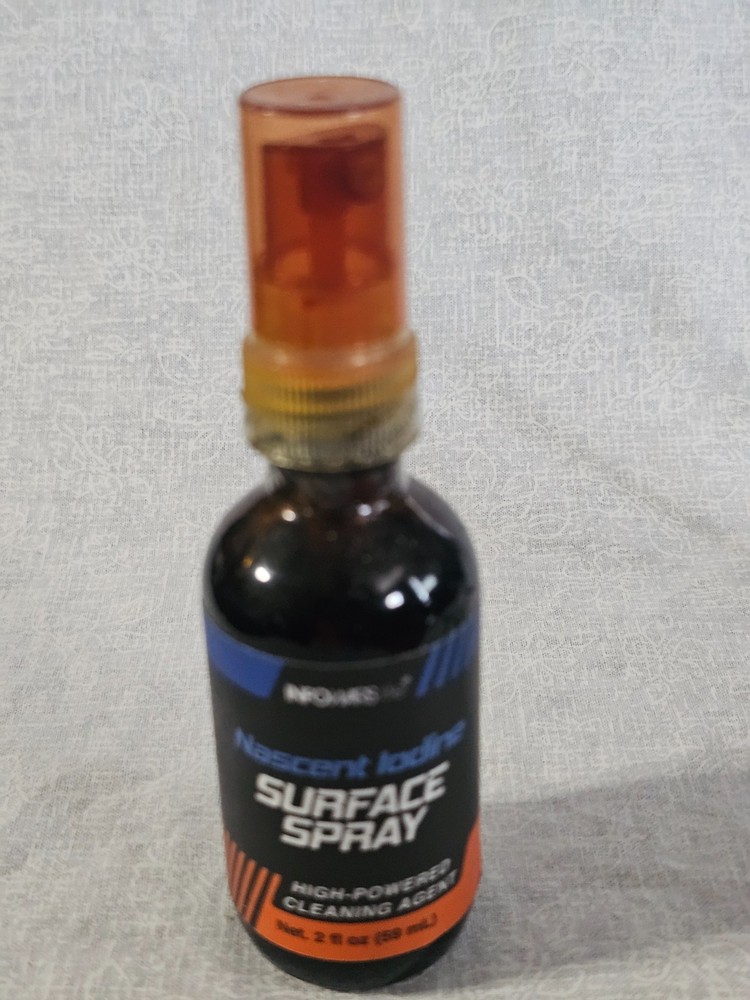 Infowars Nascent Iodine Surface Spray Cleaning Agent 2oz Factory Sealed