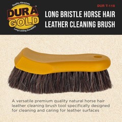 Long Bristle Horse Hair Leather Cleaning Brush – Scrub Clean Car Interior Uph…