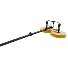 110V Double Head Electric Solar Photovoltaic Cleaning Machine 4m Telescopic Rod