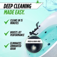 Jetted Tub Cleaner for Jacuzzis & Whirlpools, Septic Safe, Deep Cleans Jets, 16