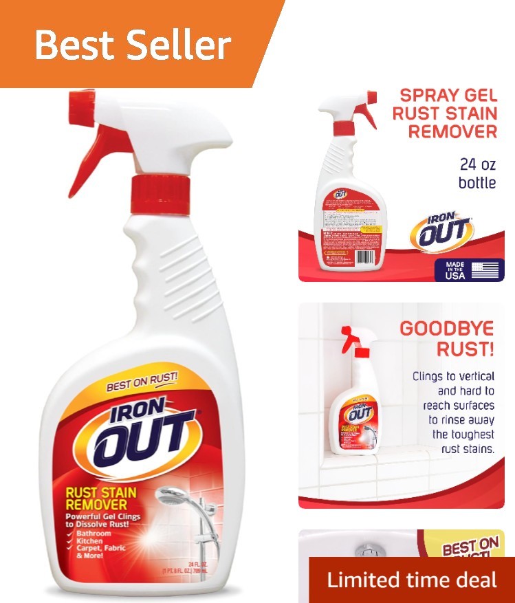 Rust Stain Remover Spray Gel – Effortless 24Oz Cleaning Solution