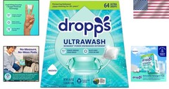 Dishwasher Detergent Pods Unscented 64 Ct Biobased Streak-Free Eco-Friendly
