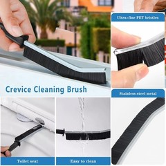 Crevice Cleaning Brush 12-Pack – Heavy Duty Hard Bristle Gap Brush for Deep C…
