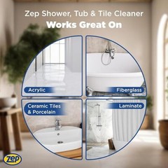 Zep Shower, Tub and Tile Cleaner 32-fl oz Bathtub Cleaning Bathroom Spray Clean