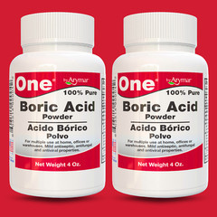 Arymar 100% Pure Boric Powder Granulated, Multi-Purpose Cleaner 4 fl oz (2-Pack)