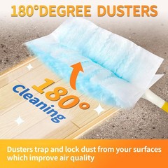 Electrostatic Duster Refills Unscented Multi Surface Microfiber Cleaning
