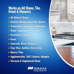 Miracle Sealants Tile & Stone Cleaner Concentrate for Natural Stone, Tile & Grou