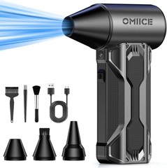 Rechargeable Cordless Dust Cleaner with Brush & Light