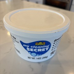 Simoniz My Cleaning Secret Cleaner by Chef Tony 14 Oz Tub New Open Container