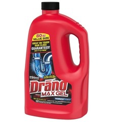 Max Gel Drain Clog Remover 80oz Thick Gel Unclogs Drains Fast Safe Pipes New