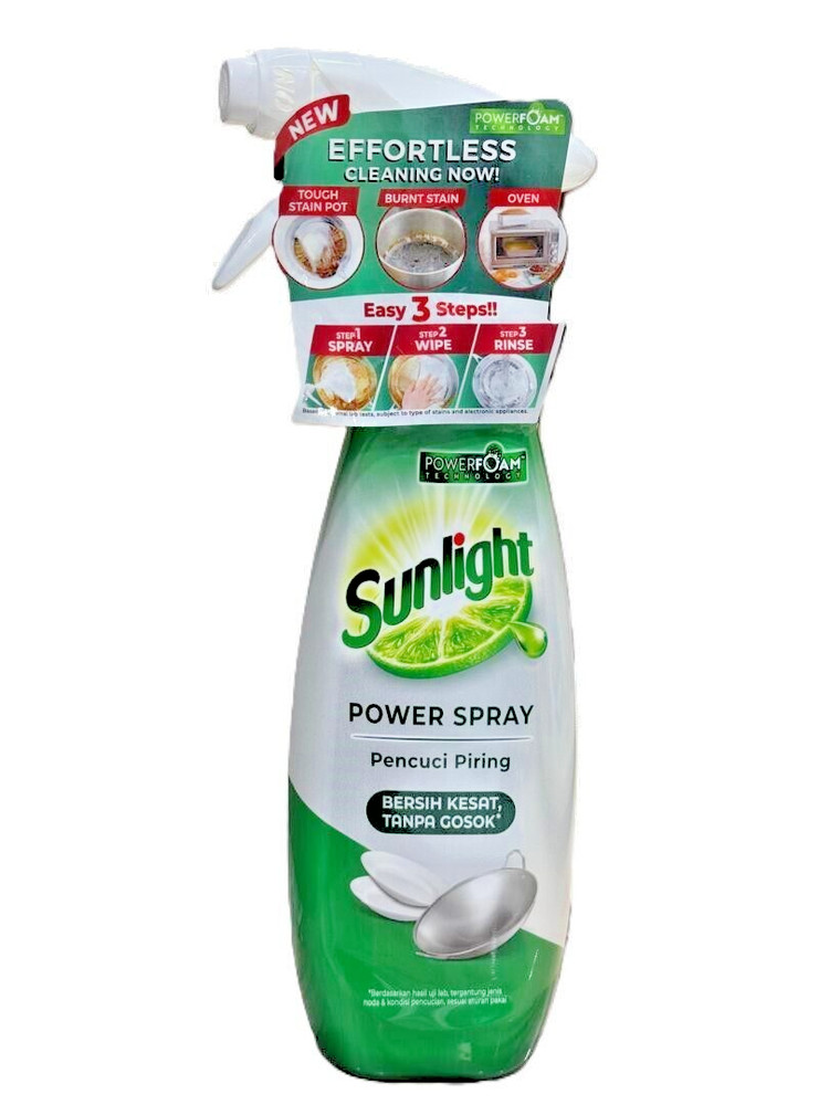 New Sunlight Dishwash Power Spray Lime 300ml – 2 Packs