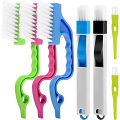 Window Track Cleaning Kit 7-Piece Set for Home Kitchen Bathroom Crevice Brush