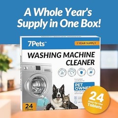 Washing Machine Cleaner Tablets | 24 Count 1-Year Supply | Formulated for Pet…