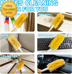 20 Pack Heavy Duty Duster Refills for Swiffer, Multi-Surface 360° Disposable Dus
