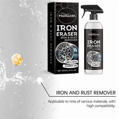 Iron Eraser Rust Remover Spray, Car Wheel Paint Brake Dust Fast Cleaner 120ML US