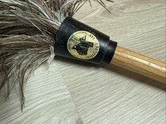 Feather Duster Cleaning Tool Ostrich Feathers Texas Feathers Vintage Wood