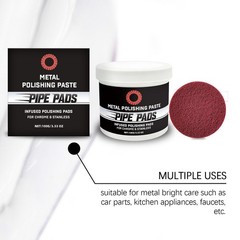 Metal Polish Paste Scratch Remover Pipe Polishing Pads Protectant~
