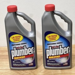 Mister Septic Safe Drain Cleaner 2 Pack 32oz Liquid Pipe & Drain Clog Solution
