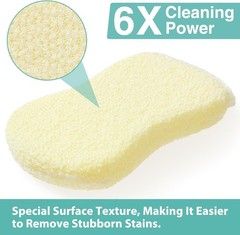 Mr. Scrub Sponges Kitchen Scrub Dish Sponge Scouring Pad, 6 Pack Cleaning Brush
