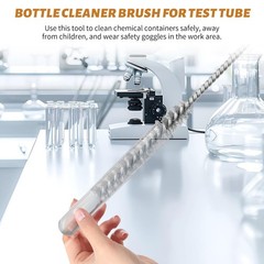 12-Pieces Brass Wire Brush Stainless Steel Wire Brush Set 12″ Long Wire Bottl…