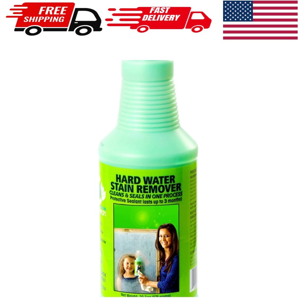 All-Purpose Biodegradable Hard Water Stain Remover – 20.3 oz – Safe & Effective