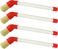 Tire Lube Brush Applicator Swab (4-Pack),11″ Plastic Handle and 45° Angled Desig