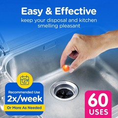 60 Count Plink Garbage Disposal Cleaner and Deodorizer Value Pack Fresh Citrus