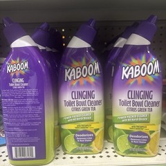 3 Kaboom Clinging Toilet Bowl Cleanser and Deodorizer 14 fl Oz, Pack of 3