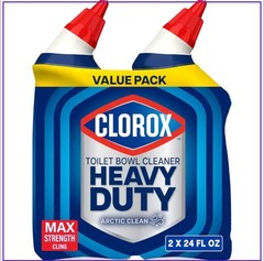 Max Strength Toilet Bowl Cleaner – Bleach-Free, 24 Fl Oz., Pack of 2, Deodorizes