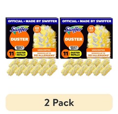 (2 pack) Swiffer Dusters Heavy Duty Duster Refills,Unscented, 11 Count-fast ship