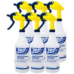 Zep Professional Spray Bottles 32oz (6-Pack) Heavy Duty Adjustable Nozzle
