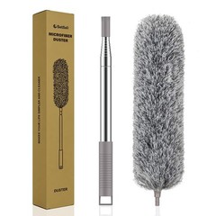 Extra-Long Dusters with Extension Pole 100-inch for Cleaning, Bendable Microf…