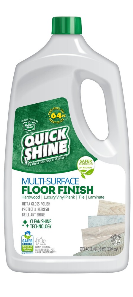 Quick Shine Multi-Surface Floor Finish, Pfas-Free Formula, All Household Floor