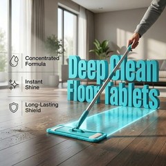 100Pcs Multi-Effect Floor Clean Floor Cleaning Tablets For Home Kitchen US
